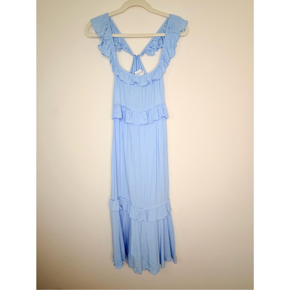 SAYLOR X REVOLVE BABY BLUE MIDI DRESS Size Medium $195